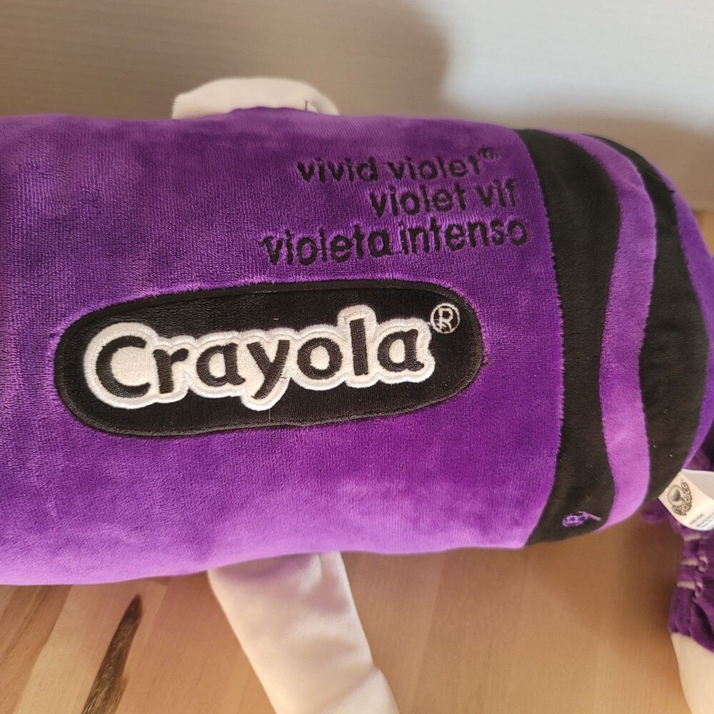 Crayola Vivid Violet Crayon Plush 20” Inches Tall Stuffed Gift Collectible - Picture 10 of 14